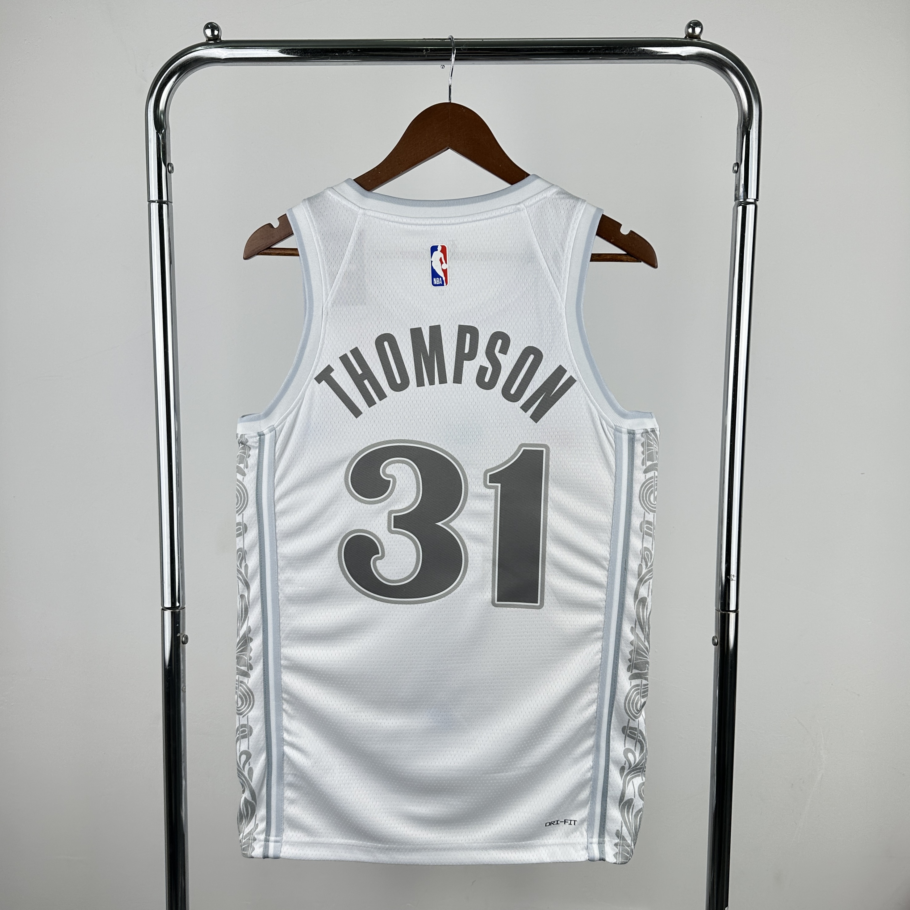 Men Dallas Mavericks #31 Thompson White City Edition Season Nike 2025 NBA Jersey